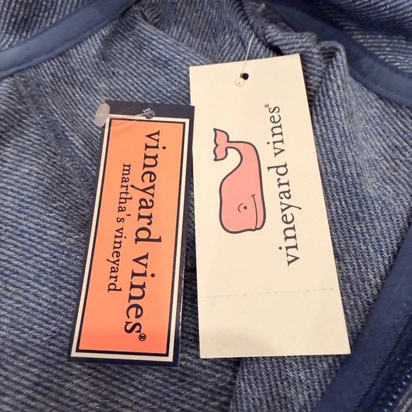 Vineyard Vines Performance Vest Blue Full Zip Sleeveless Mens XL NWT